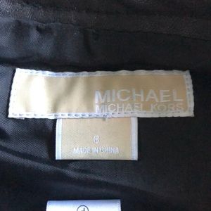 Michael Kors Lined Leather Skirt